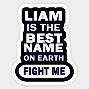 Liam Boys Men's Name Birthday Gift Sticker